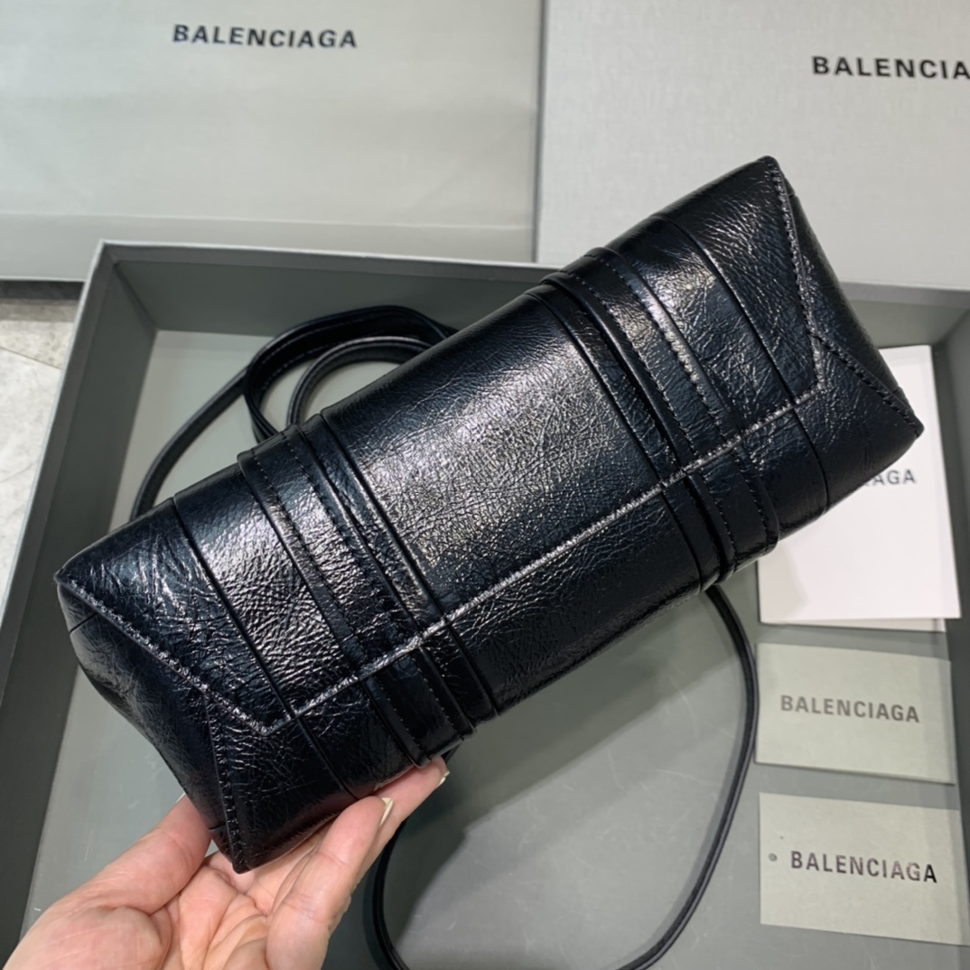 Balenciaga Tote Handbag Shopping Bag Black